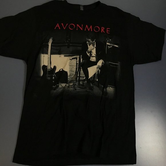 Bryan Ferry Avonmore 2016 Tour T-Shirt Black Concert Tour Tee Adult Size XL - Picture 1 of 4